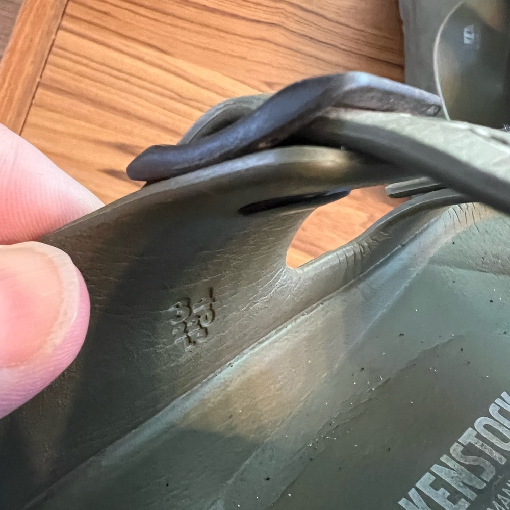 Boys Birkenstocks - size 3 blackstrap sandals